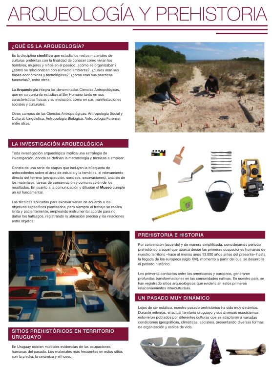 arqueología prehistoria panel educativo
