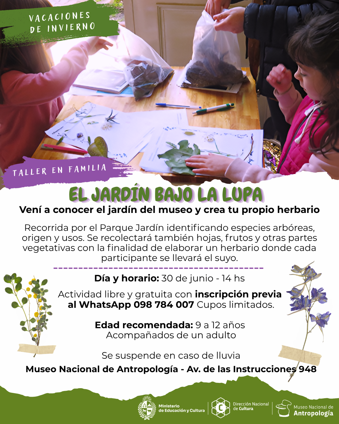 flyer el jardín bajo la lupa
