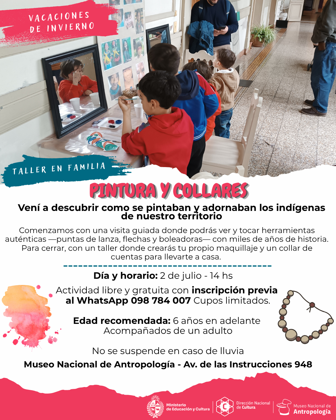 Flyer Pinturas y collares