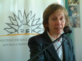 Viceministra del Ministerio de Educación y Cultura María Simón