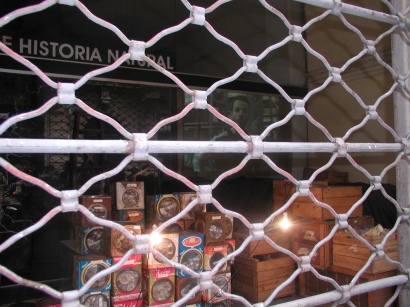 Vidriera de la exposici&oacute;n