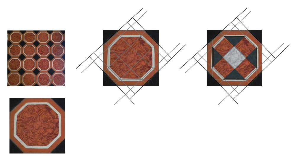 Azulejos del Museo de Florida Forma octogonal