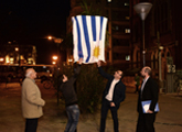 Descubrimiento de señaléctica en callejón de la universidad